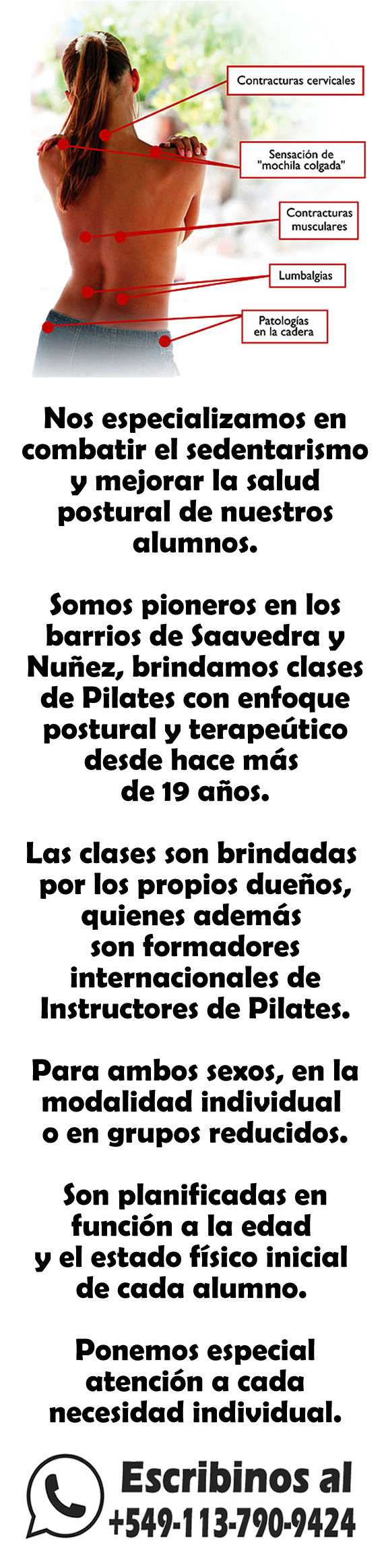 Clases de Pilates en Nuñez y saavedra